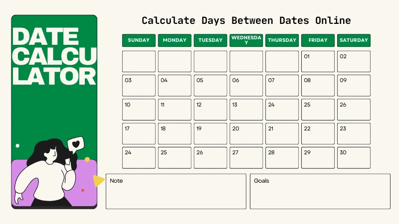 Date Calculator – Calculate Days Between Dates Online