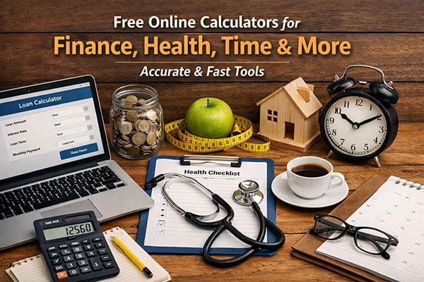 Free Online Calculators for Finance, Health, Time & More – Accurate & Fast Tools